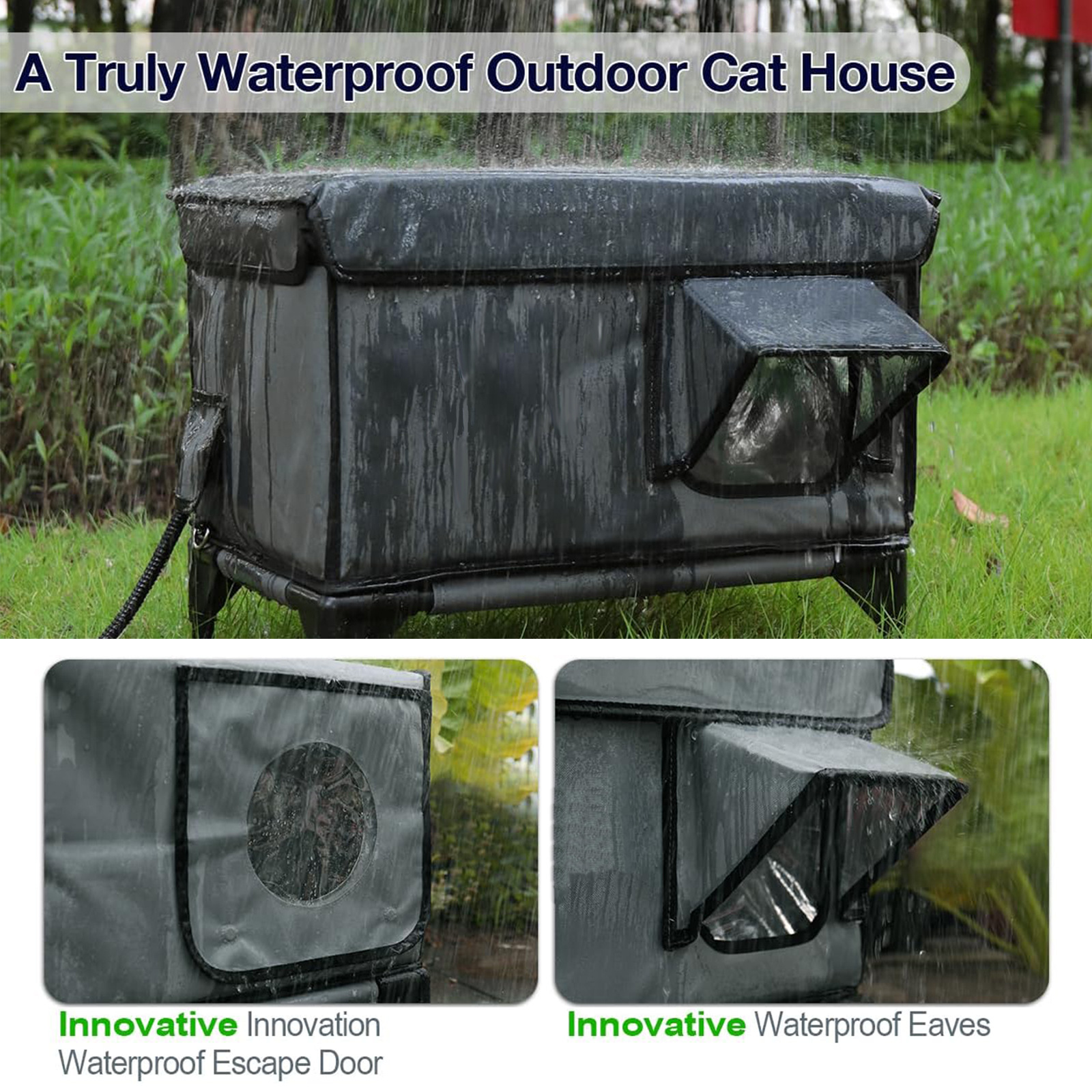 Outdoor Heated Cat House Product View 4