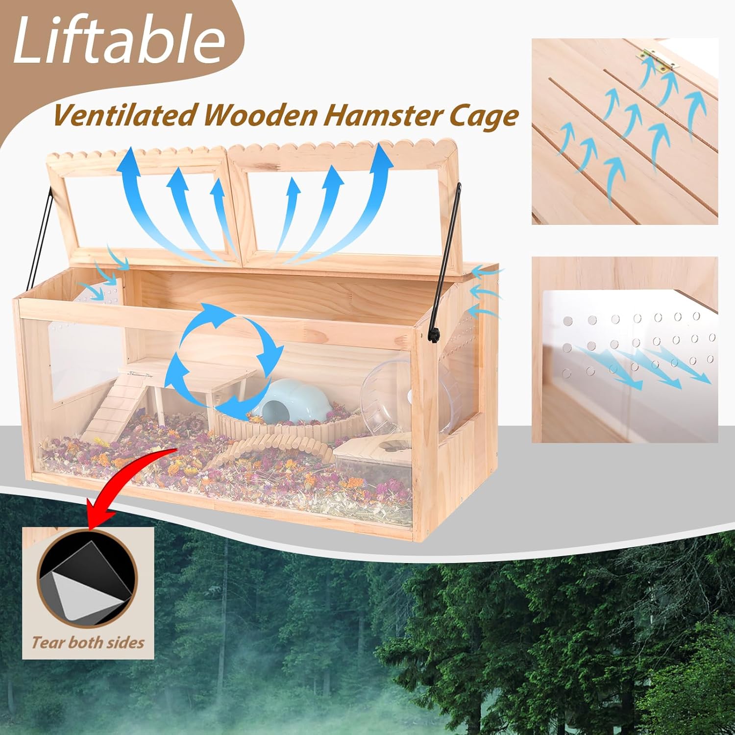 Wooden Pet Cage View 3