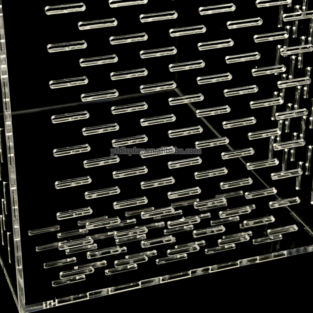 Acrylic Pet Boxes Laser Perforated Breathable clear Acrylic Reptile Display Cases Home Opening Bird case