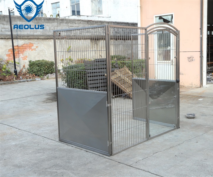 SS Kennel Glass Door