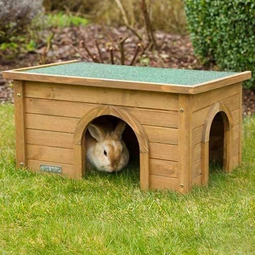 Lionto Wooden Rabbit Hutch Small Animal House Rodent House