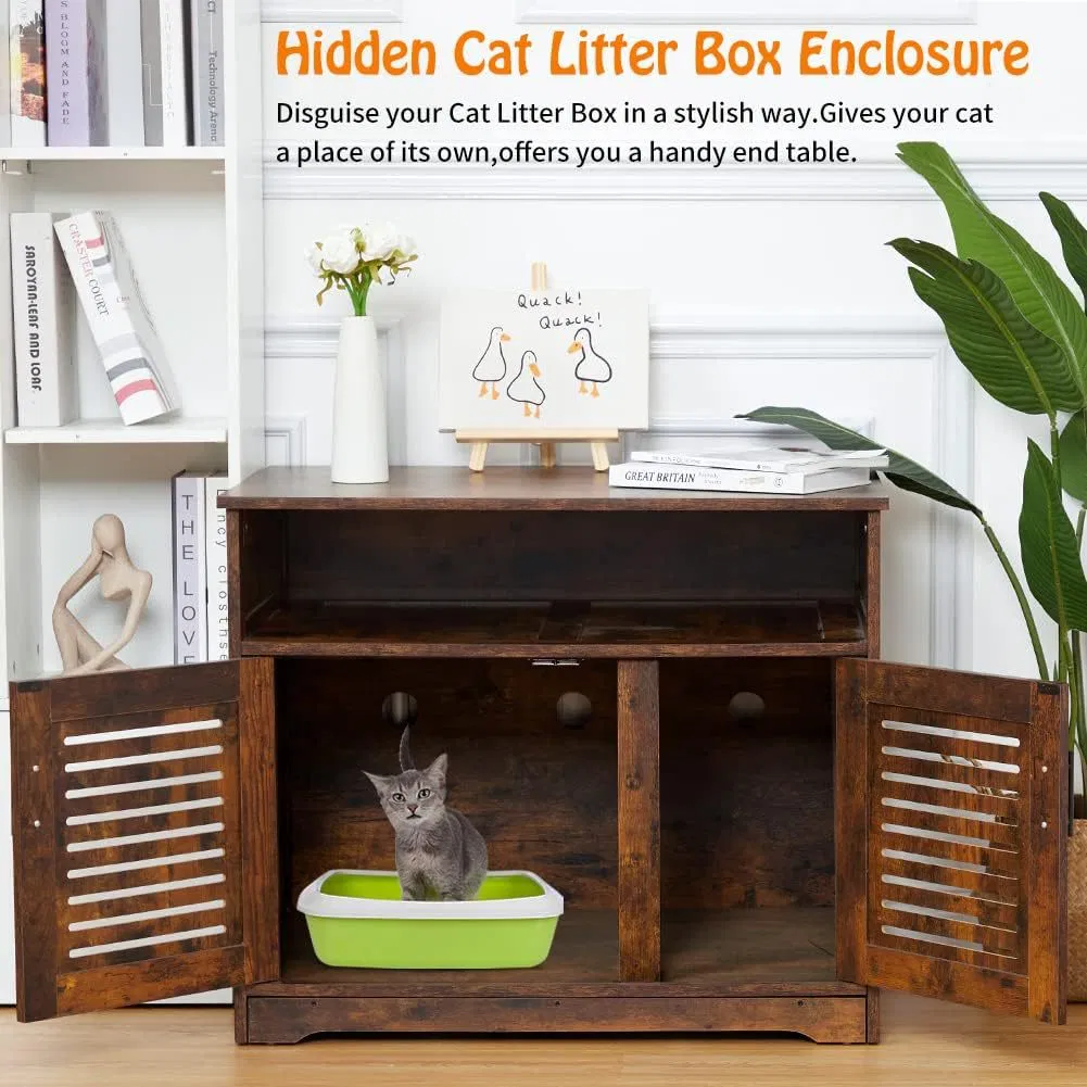 High Quality Enclosure Cat Cabinet, Indoor Cat House, Hidden Cat House for Pet