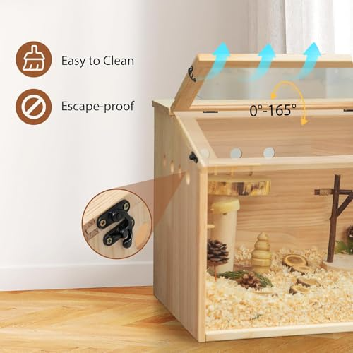 Wood hamster cage detail 5