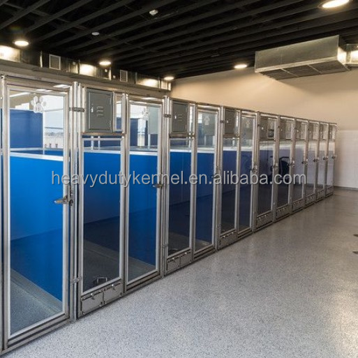 Customized Indoor/Outdoor Stainless Steel Dog Kennel Boarding Kennels Pet Cages For Home Farm Livestock Use