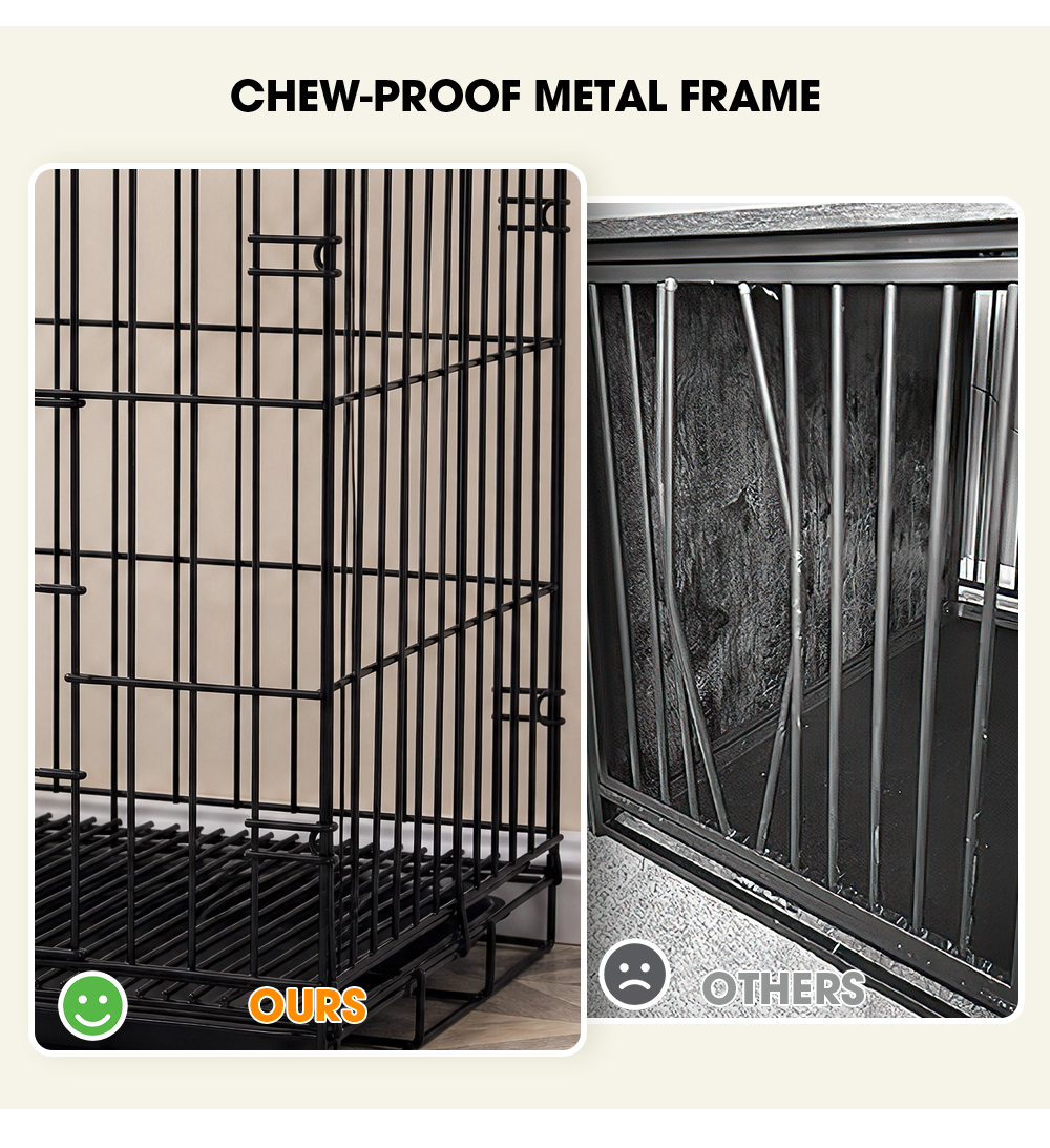 Extra Spacious General Pet Cage Equipped With Full Removable Tray Easy Cleaning Maintain Hygiene Control Odor for Long Term Use