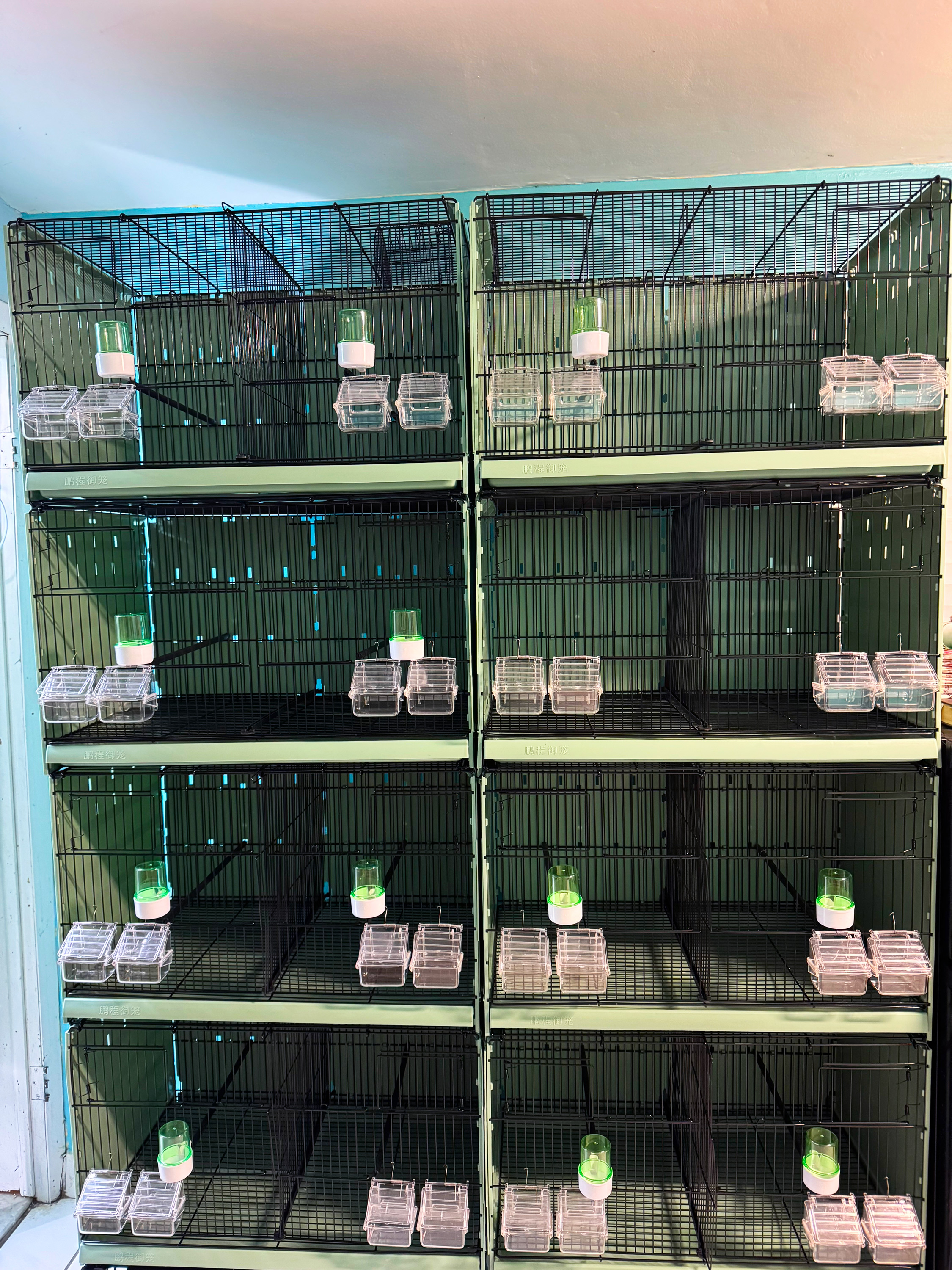 Heavy Duty 70cm Stackable Breeding Aviary Bird Cage Professional Metal Parrot Cage for Multiple Birds