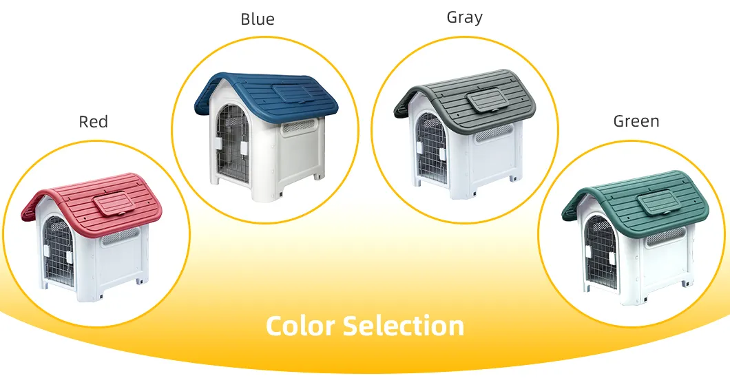 Luxury All-Season Availability Weatherproof Plastic Dog Kennel Insulated Breathable Non Toxic Outdoor/Indoor Pet Dog House for Backyard Garden
