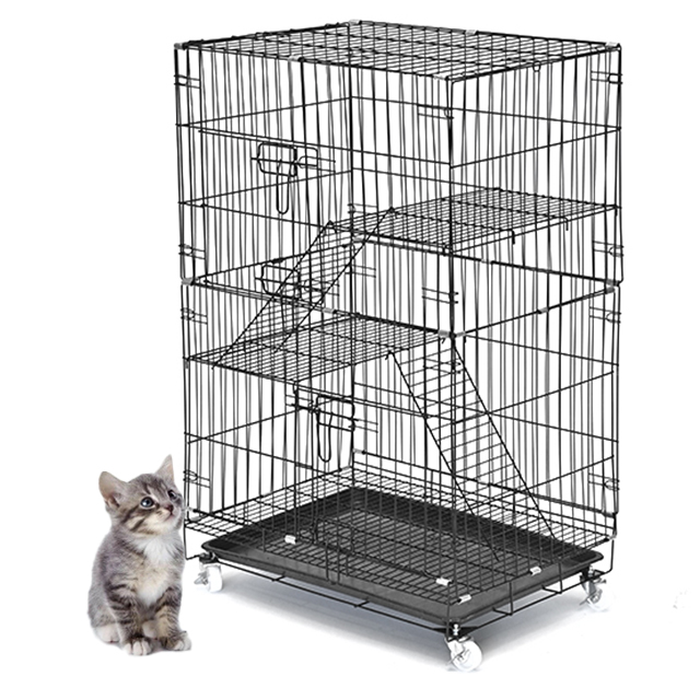 Extra Large Pet Breeding Cages Crate Portable Folding Cages Double Decker Customized Color Pet Cage Cat Villa