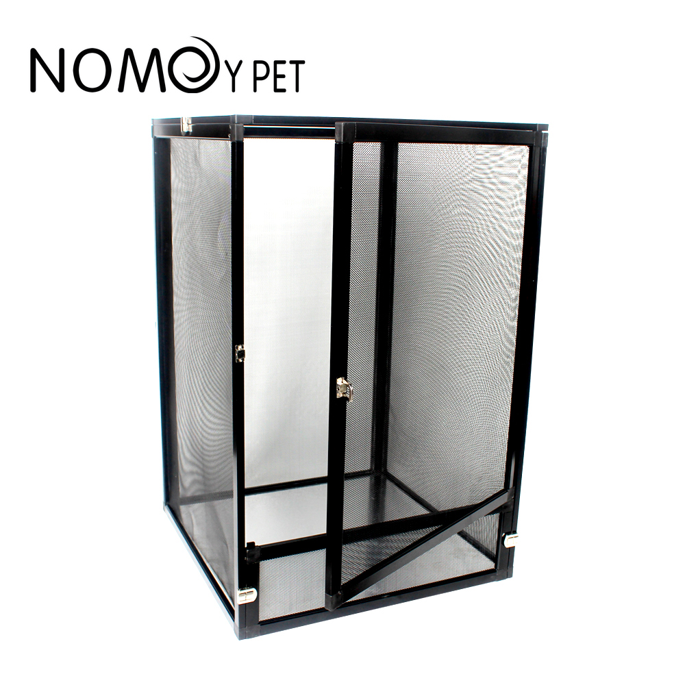 NOMOY PET High Quality Aluminium Alloy Reptile tank Terrarium Enclosure Screen Cage Chameleon Mesh Cage