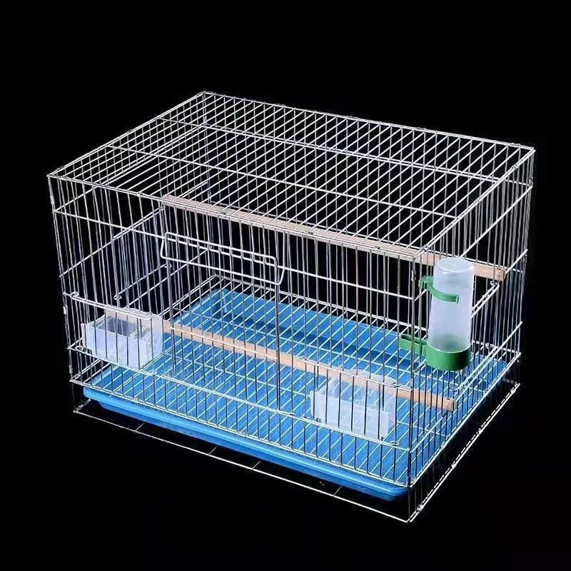 Geshifeng Classic 60*27*40cm Iron Wire Durable Eco-Friendly Canary Goldfinch Breeding Cages Partitioned Stacked Bird Cage for