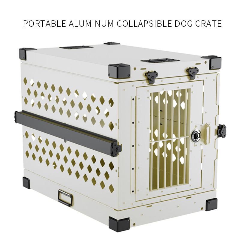 Folding Aluminum Dog Cage Detail 1