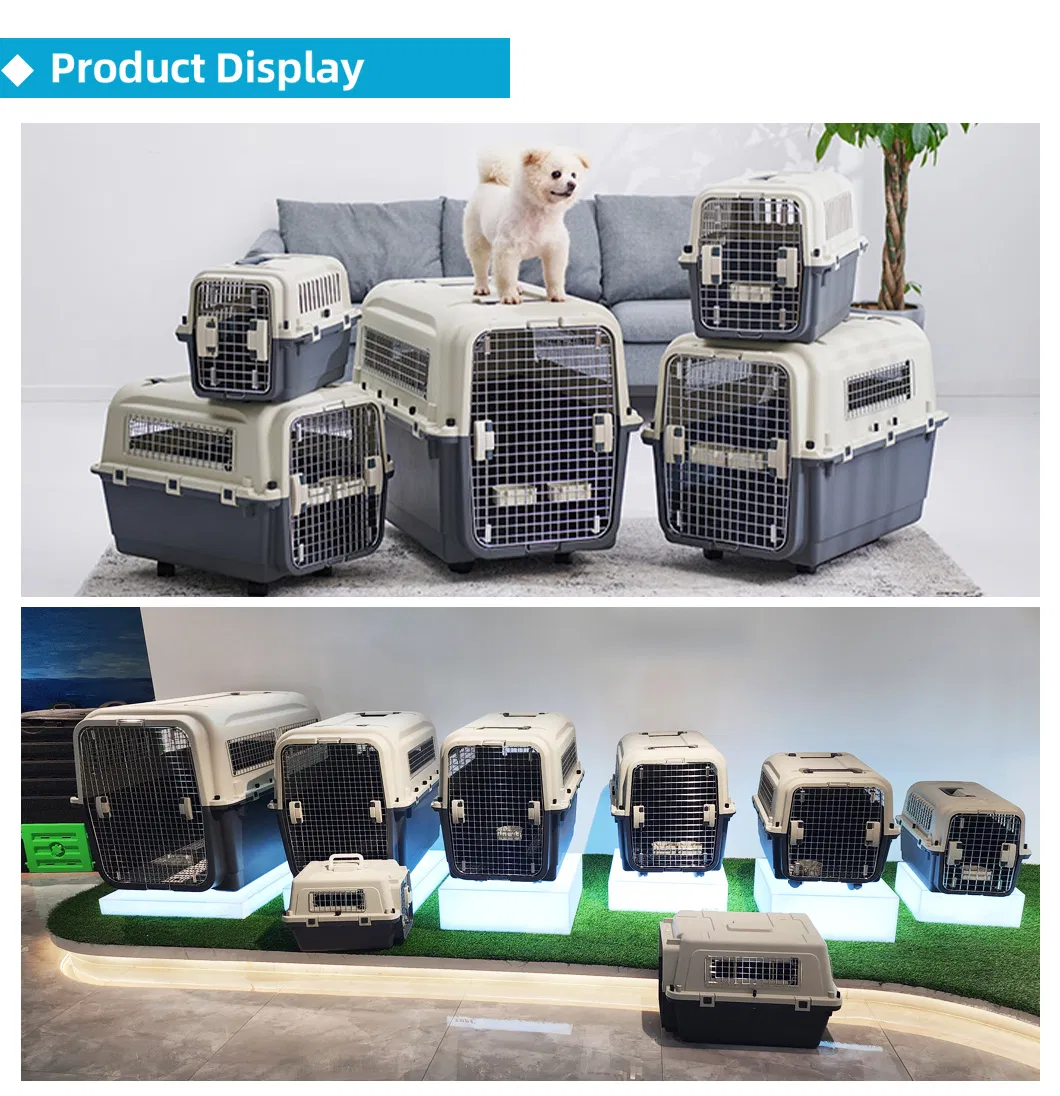Dog Transport Plastic Dog Cage Carrier
