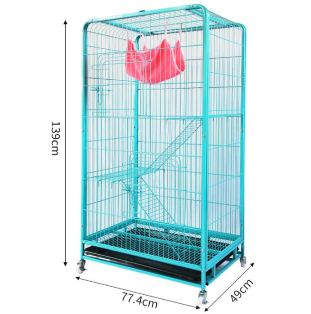 Luxury Iron Folding Pet Cage Breathable Dog House in Large Medium Small Sizes with Solid Pattern Packed in Box
