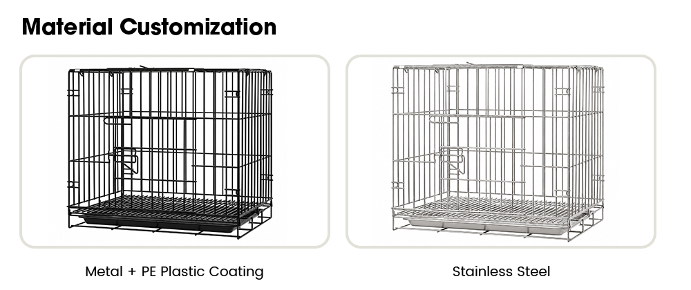Extra Spacious General Pet Cage Equipped With Full Removable Tray Easy Cleaning Maintain Hygiene Control Odor for Long Term Use