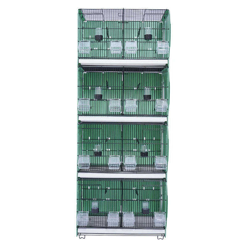 Best Selling Foldable Stackable Small Bird Cage Multilayer Movable Splice Parrot Breeding Cage Box for Lovebirds Aviary Supplies