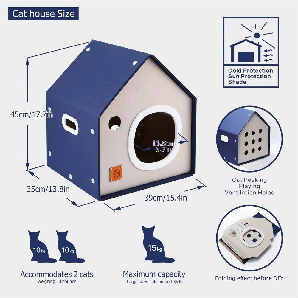 Unique Paper Cat House for Eco-Conscious Pet Enthusiasts