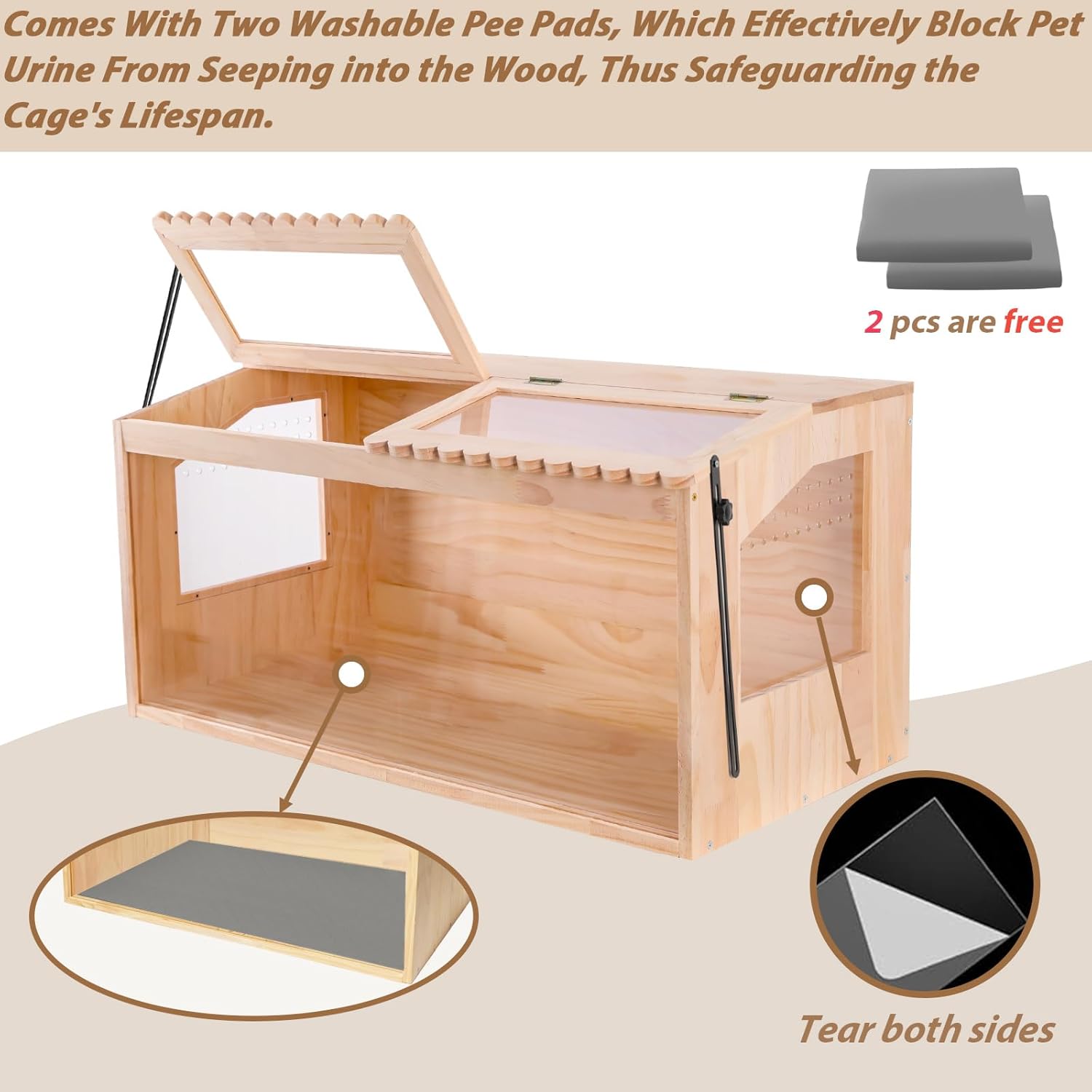 Hamsters Degus Small Animal Cage For Dwarf MiceWooden Hamster Cage Wooden Pet Cages