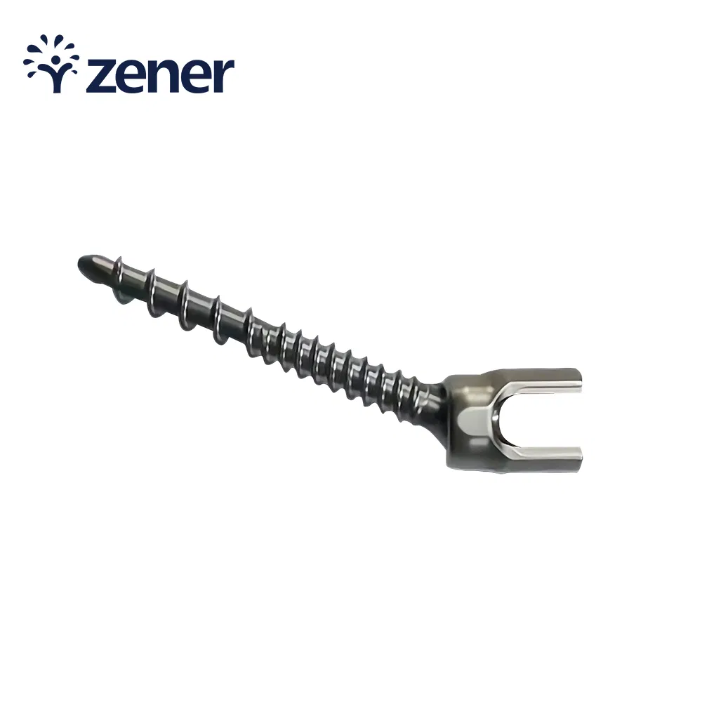Surgical Instrument Orthopedic Implant Titanium Coating Short Poly Axial Screw Z Angle Lumbar Spine Fixation System