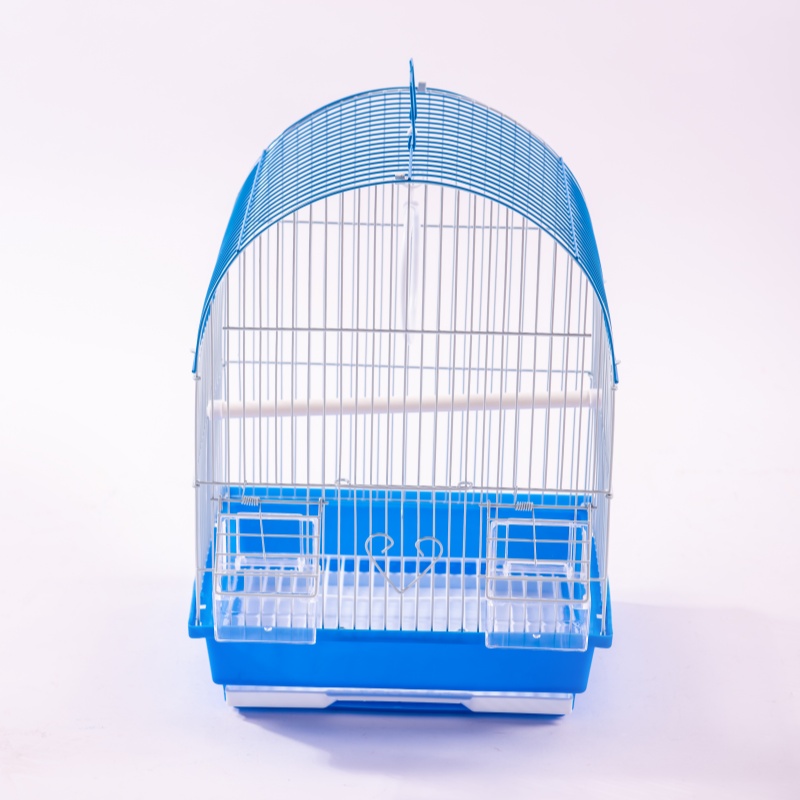 Multi-Tier Detachable Iron Frame Aviary Cage with Breathable Design and Plastic Tray for Easy Cleaning and Mobility