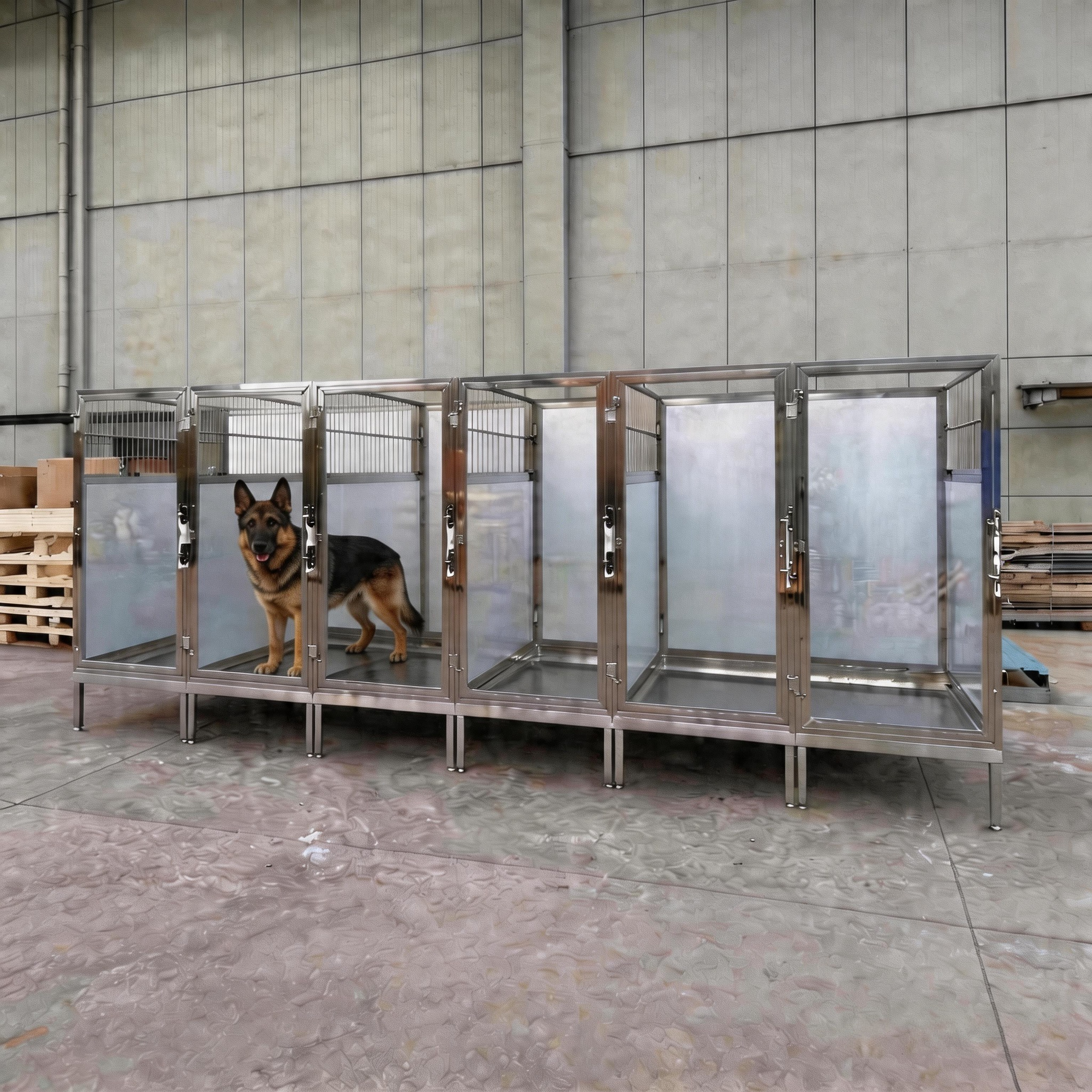 Animal Shelter Kennel System Stainless Steel Modular Dog Enclosure for Rescue Center and Veterinary Use