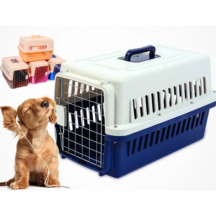 Luxury Plastic Fashion Airline Approved Pet Transport Box Cat Cage Dog Travel Carrier