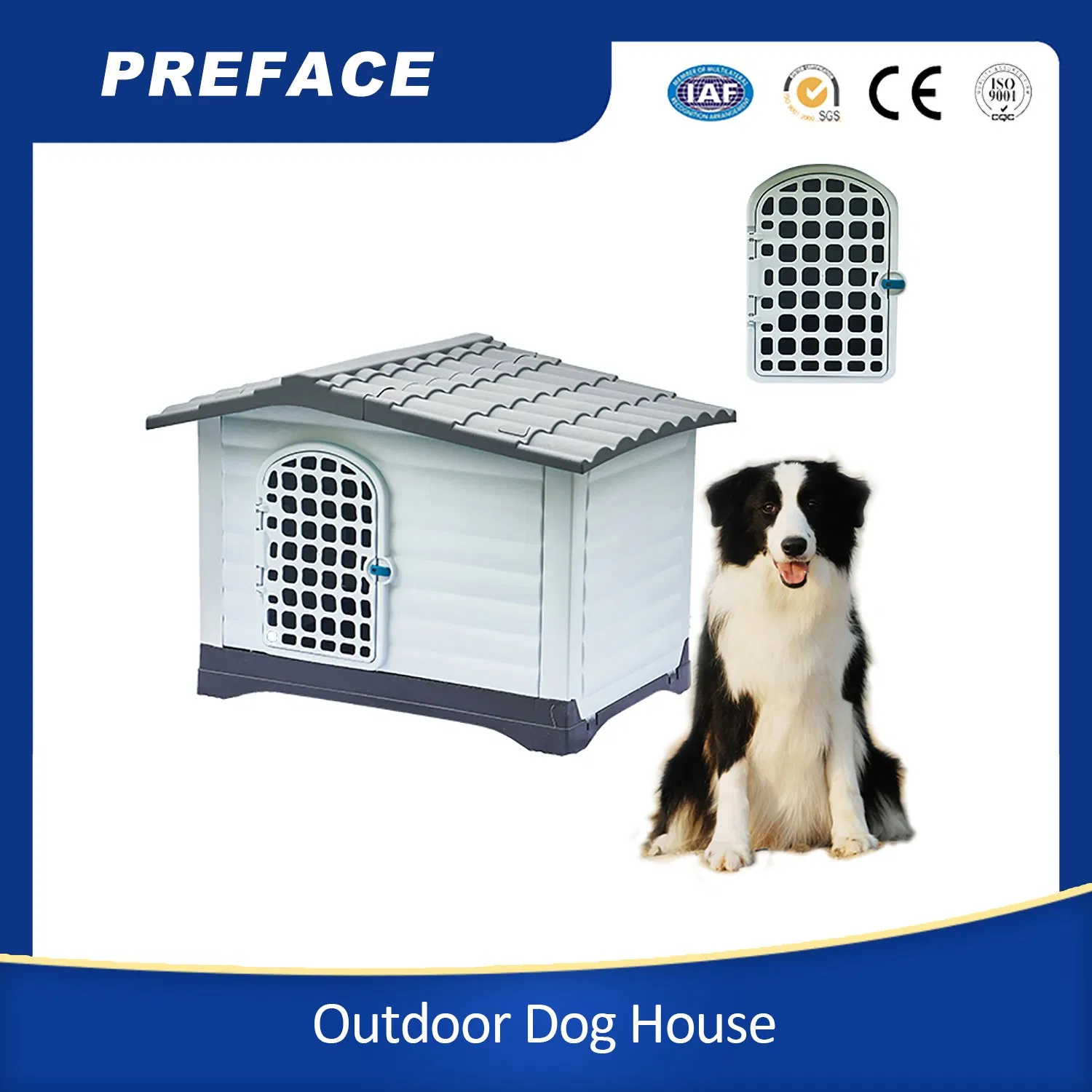115*97*113mm XL DIY Luxury Bed Big Manufacturers Outdoor/Indoor Kennel Dog House Pet Plastic Houses for Buy Dogs Plastic Sale