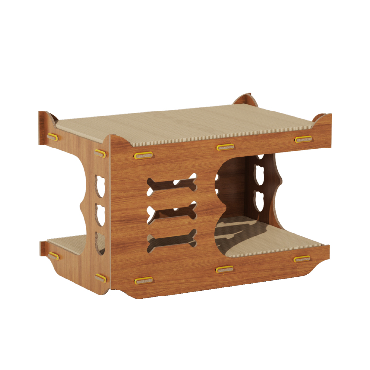 Modern Luxury Pet Accessories: Stackable Cat House for Indoor Use