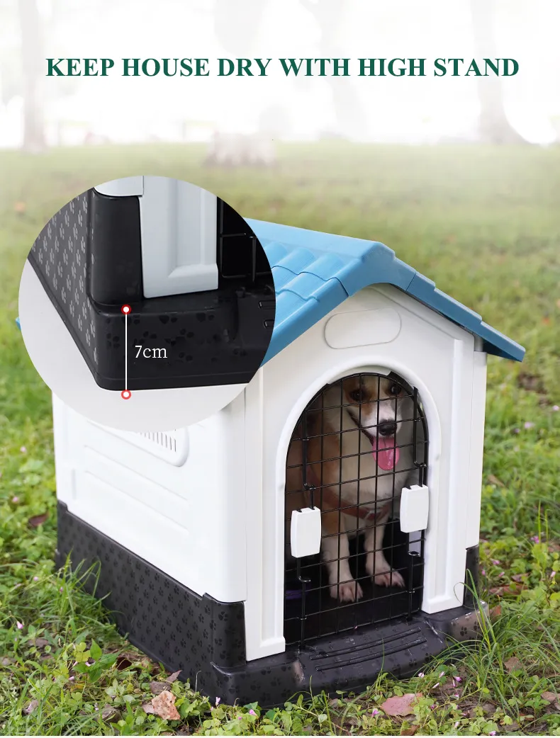 Wholesale Portable Luxury Design Indoor Outdoor Plastic Pet Cat Dog Sleeping House