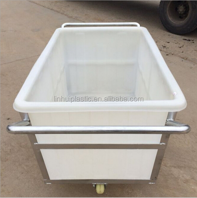 450 Ltr Heavy Duty Crate Made for Manufacturing Plant by LLDPE Rotomoulding Technique