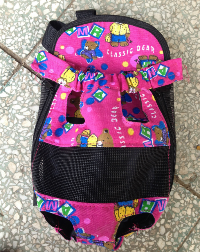 Manufacturer's Comfortable Versatile Nylon Pet Dog and Cat Carrier Soft Mesh with Zipper Closure and Print Pattern
