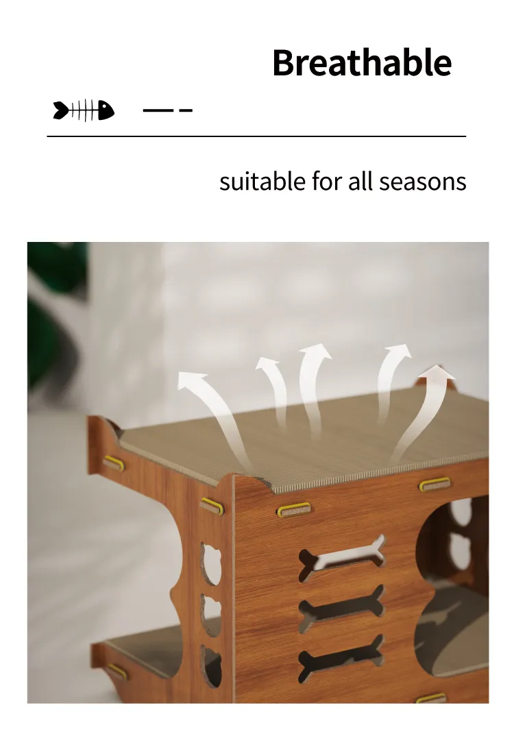 Modern Luxury Pet Accessories: Stackable Cat House for Indoor Use