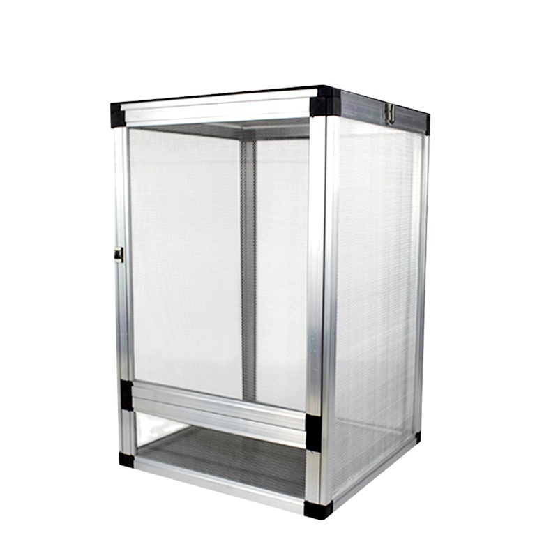 NOMOY PET High Quality Aluminium Alloy Reptile tank Terrarium Enclosure Screen Cage Chameleon Mesh Cage