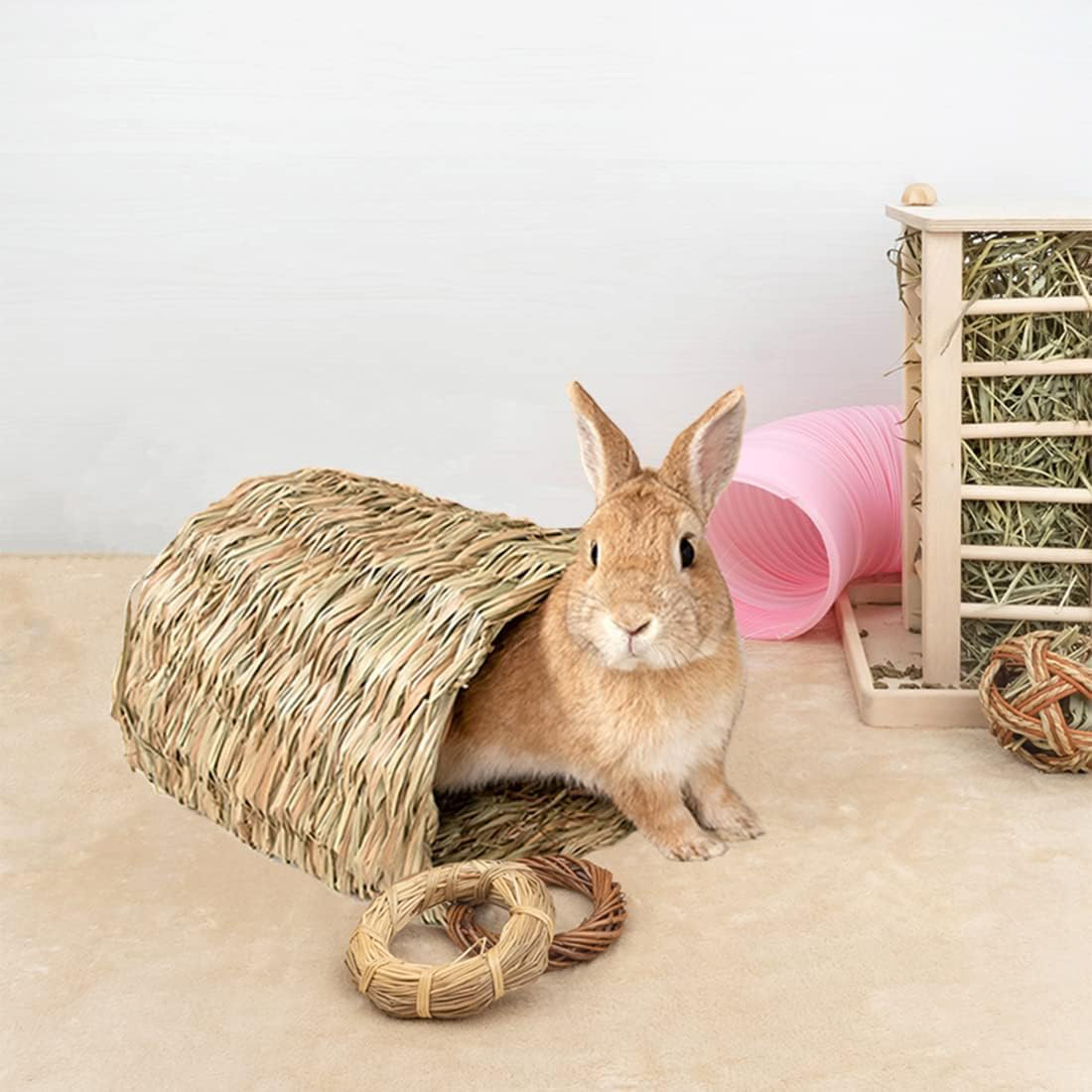 Hot Selling Woven Toy for Rabbit Chinchilla Hamster Small Animal Playhouse Rabbit Cage and Nesting Box Sleeping made in Vietnam