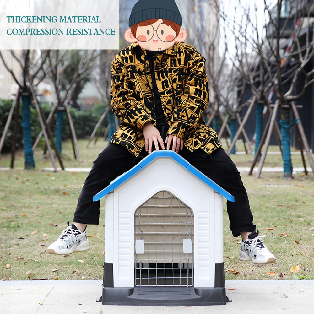 Manufacturer Wholesale Outdoor Plastic Waterproof Dog House with Window Toilet