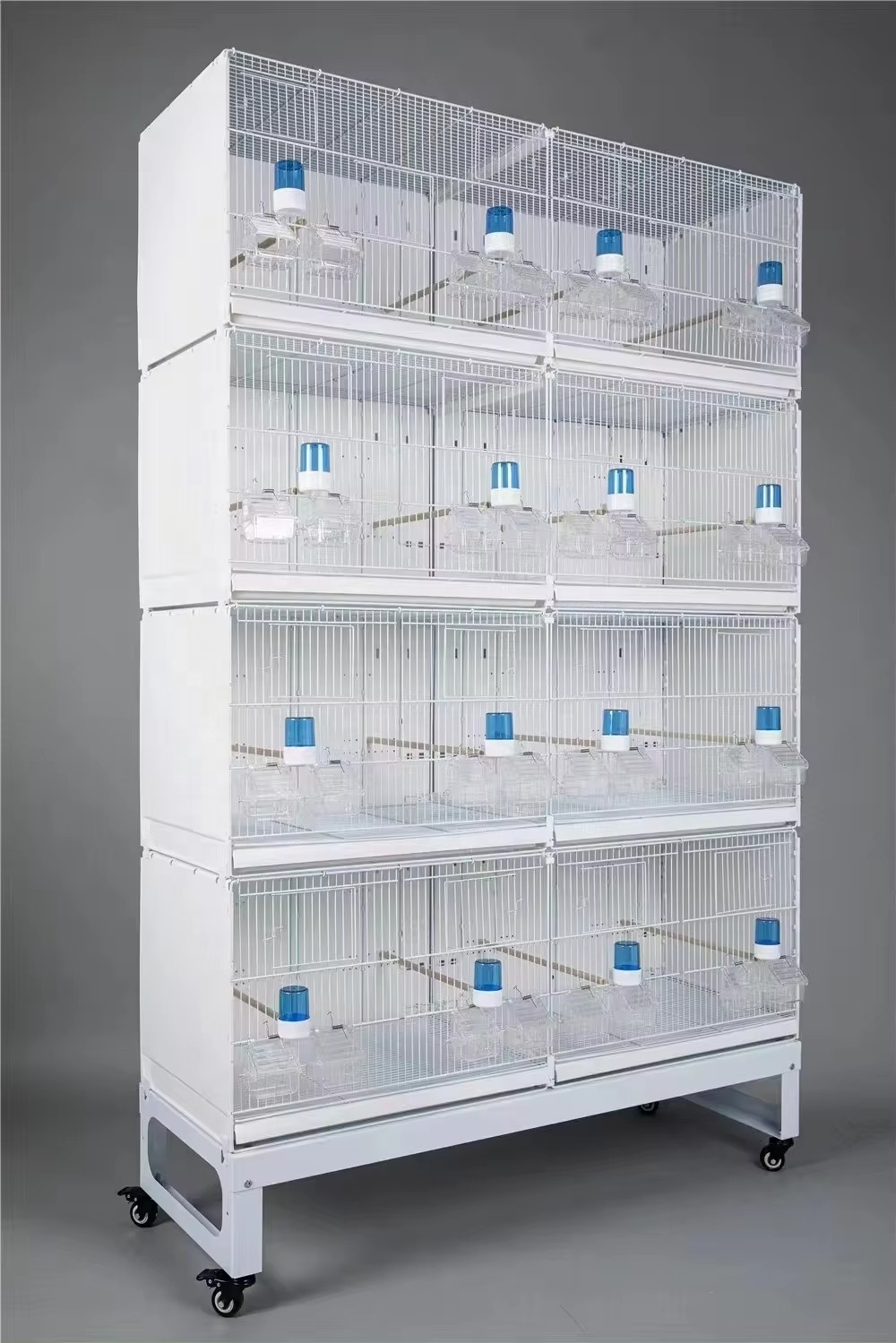 Wholesale Large Multilayer Portable Stackable Bird Cage With Rolling Stand for Parrots Canaries Breeding Hot Sale