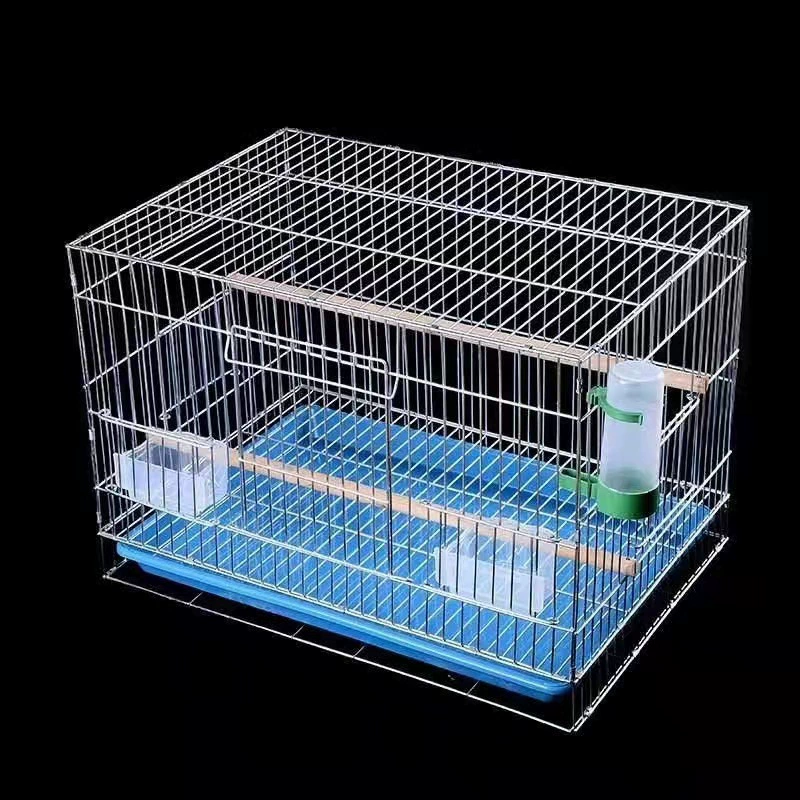 Single Stackable Center Divider Breeder Birds Parrots Breeding Cage With Side Nesting Box Doors