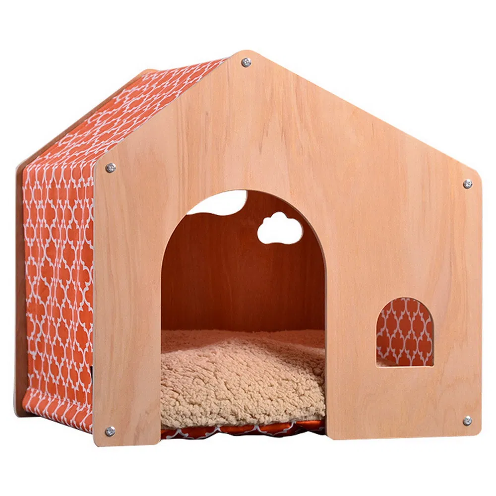 Wholesale Selling Comfortable Indoor Wooden Pet Dog House Modern Luxury Cat House