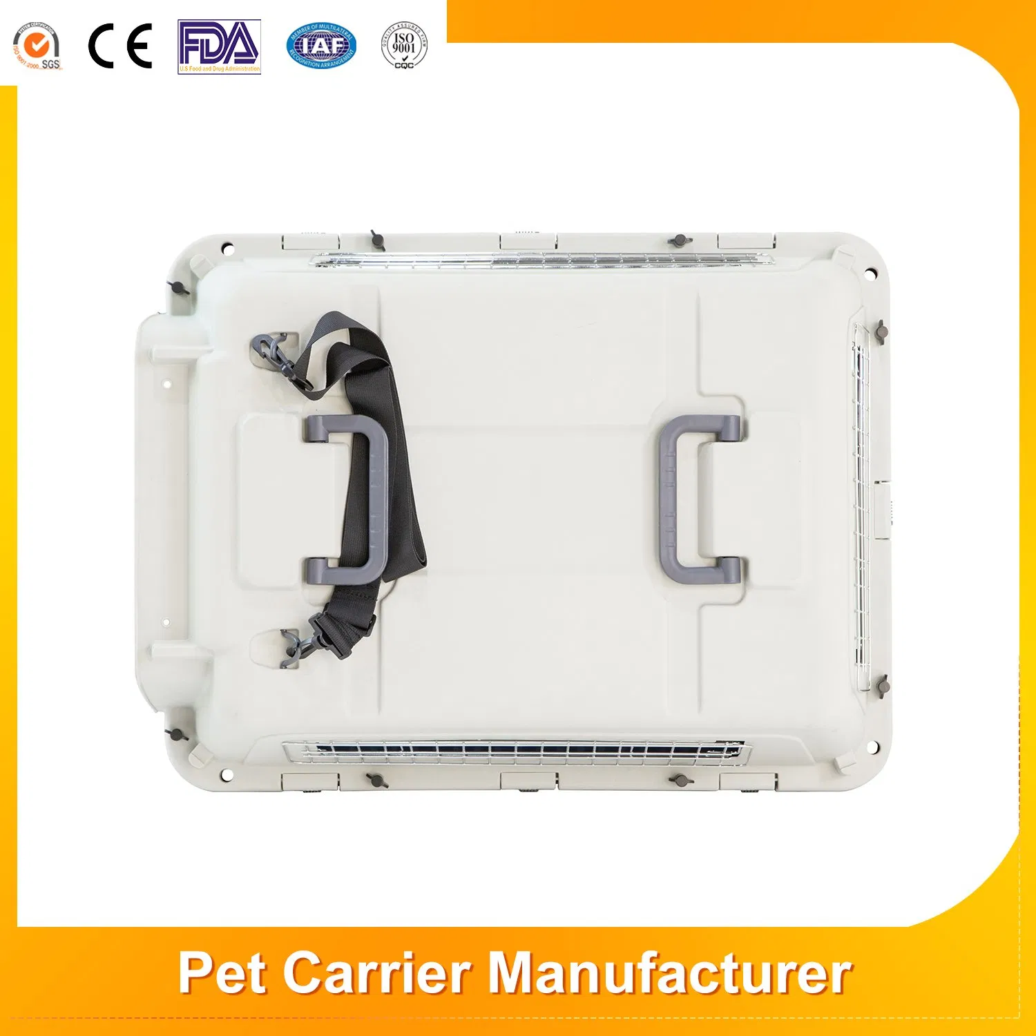 Factory Custom Outdoor Travel Airline Pet Carrier Consignment Collapsible Plastic Supplier Airline Approved Dog Cage