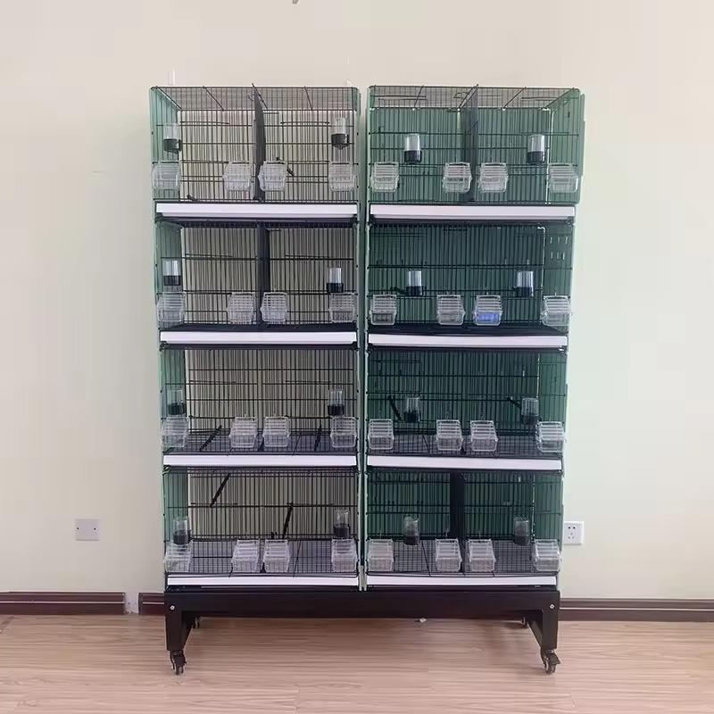 Wholesale Large Multilayer Portable Stackable Bird Cage With Rolling Stand for Parrots Canaries Breeding Hot Sale