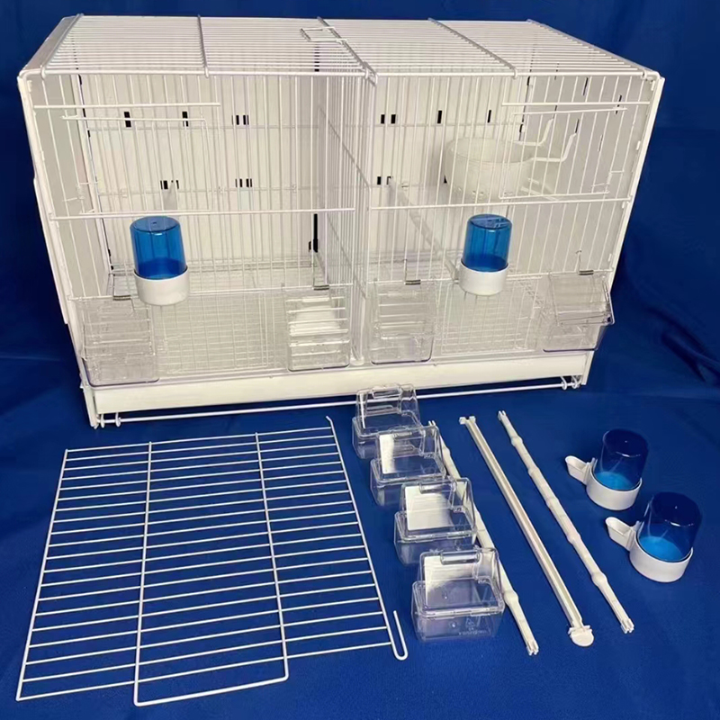 Factory Wholesale High Quality Luxury Metal Birds Cage Multilayer Portable Bird Breeding Cage Stackable Bird Cage