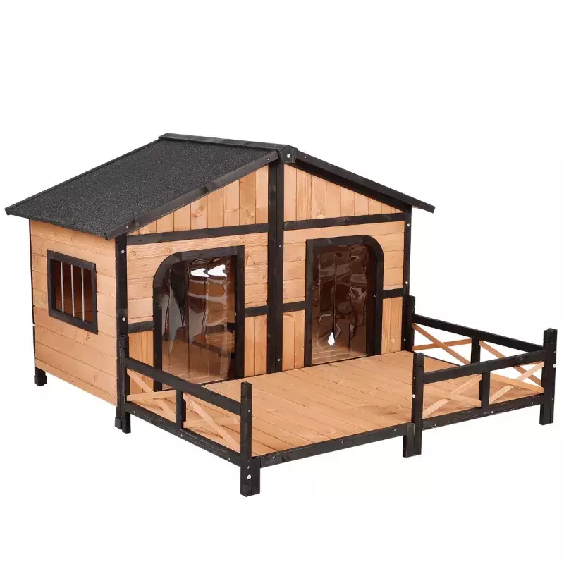 Extra Large Outdoor Dog Kennel Winter Pet House Shelter Wooden Animal Shelter