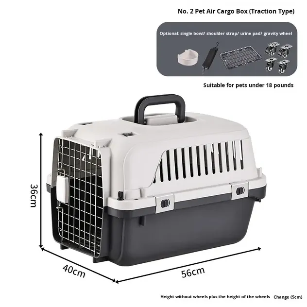 Portable Pet Travel Carrier Cage for Dogs Cats Airline Approved