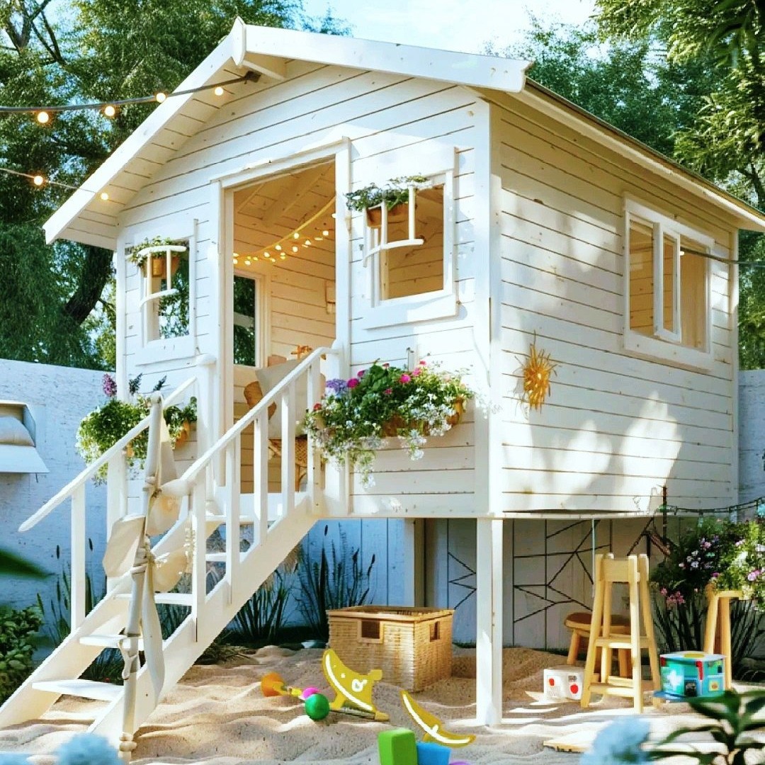 Custom Prefab Wooden Cabin Outdoor Garden Shed Log House, Weather-Resistant, Factory Direct Wholesale.