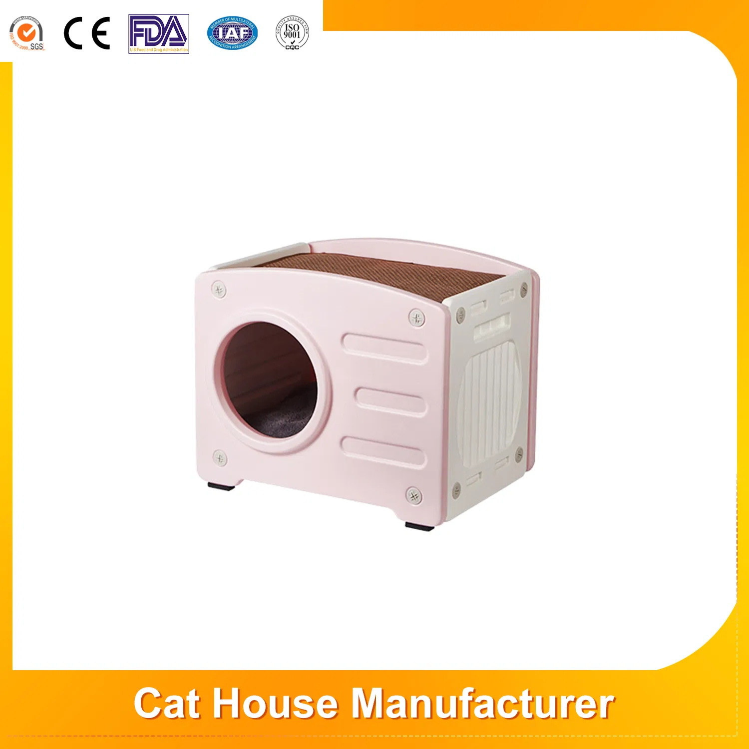 Easy to Install Cat Nap Sleeping House in TV Style Dog Cave Bed Dog Kennel Furniture Animal Cage Pet House