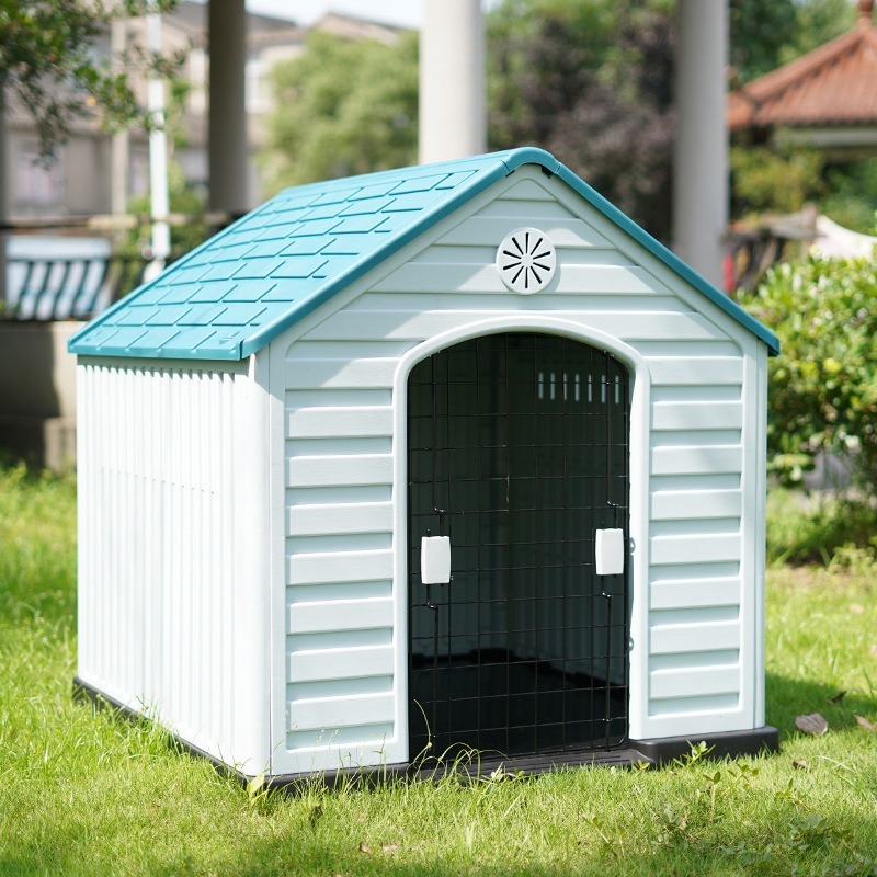 Outdoor Dog House Waterproof Dog Kennel for Medium and Large Dogs Summer Rainproof Shelter