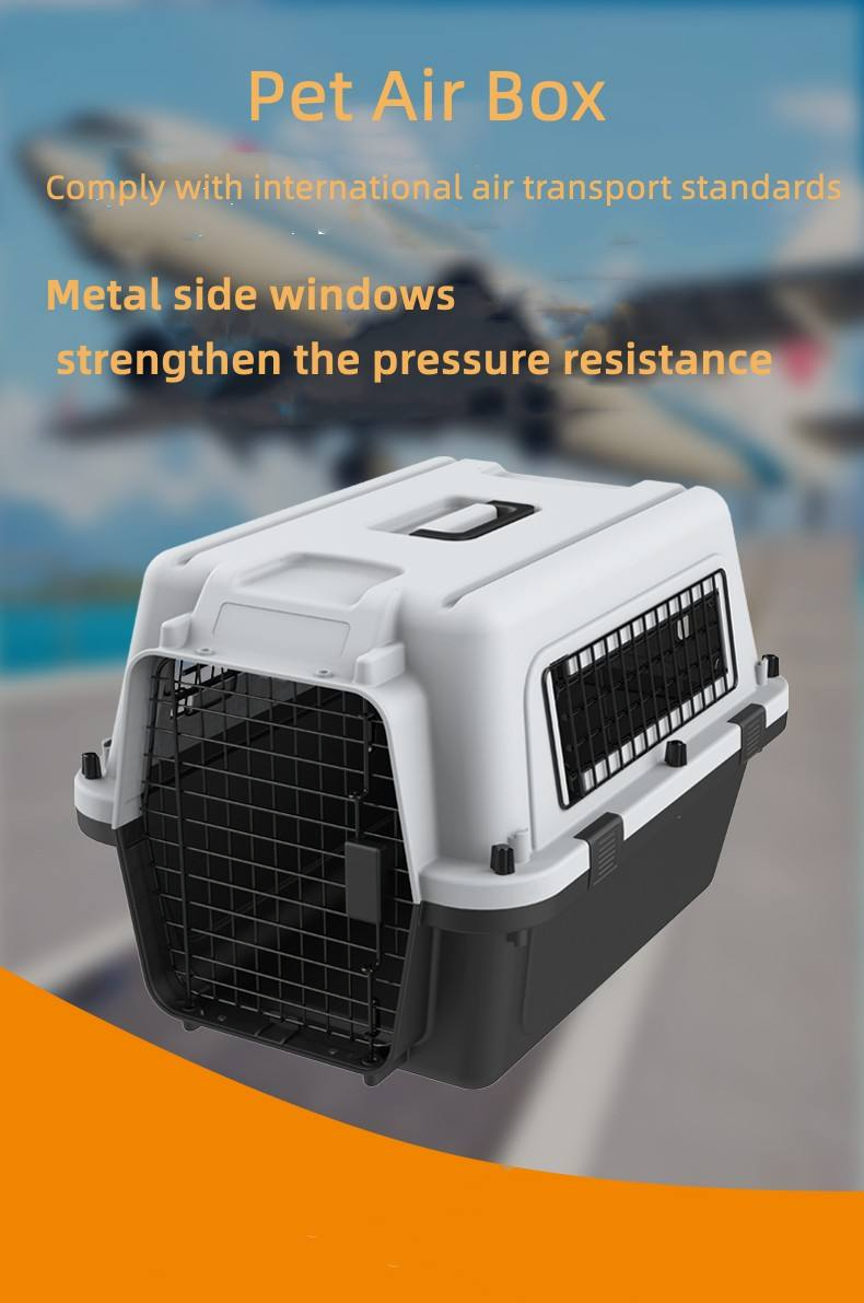 2025 New Design Airline Approved Luxury Plastic Pet Carrier Custom Wholesale Dog Cat Travel Cage Breathable Pet Air Box