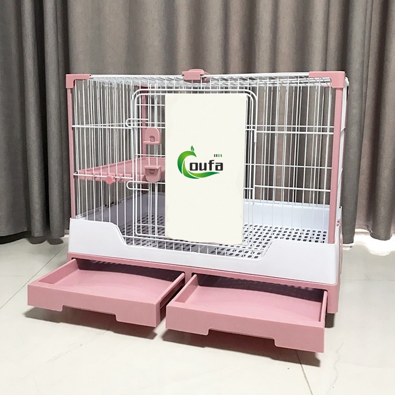 Multi-color Portability Durable Metal Pet Cage With Wheel Pet Product Rabbit Cage Hamster Cage For Sale
