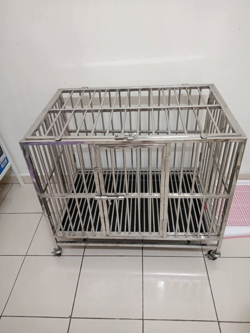 Stainless steel dog cage detail 2