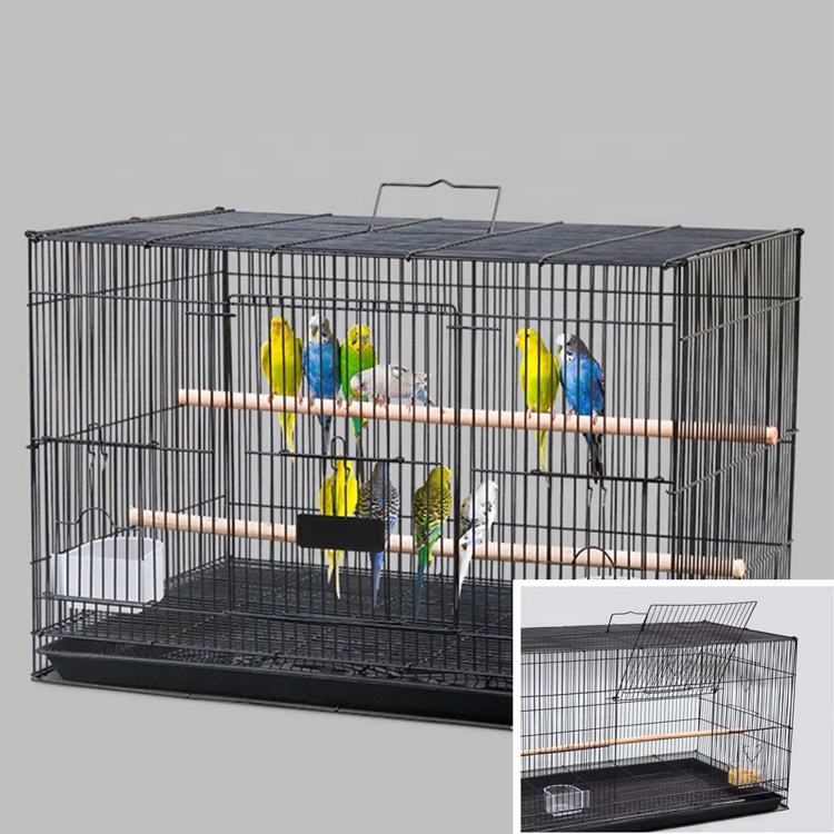 Multi-Pet Indoor Iron Rabbit Hutch Removable Tray Stylish Easy Clean 4-Door Space-Saving Foldable Easy Assembly for Pet Stores