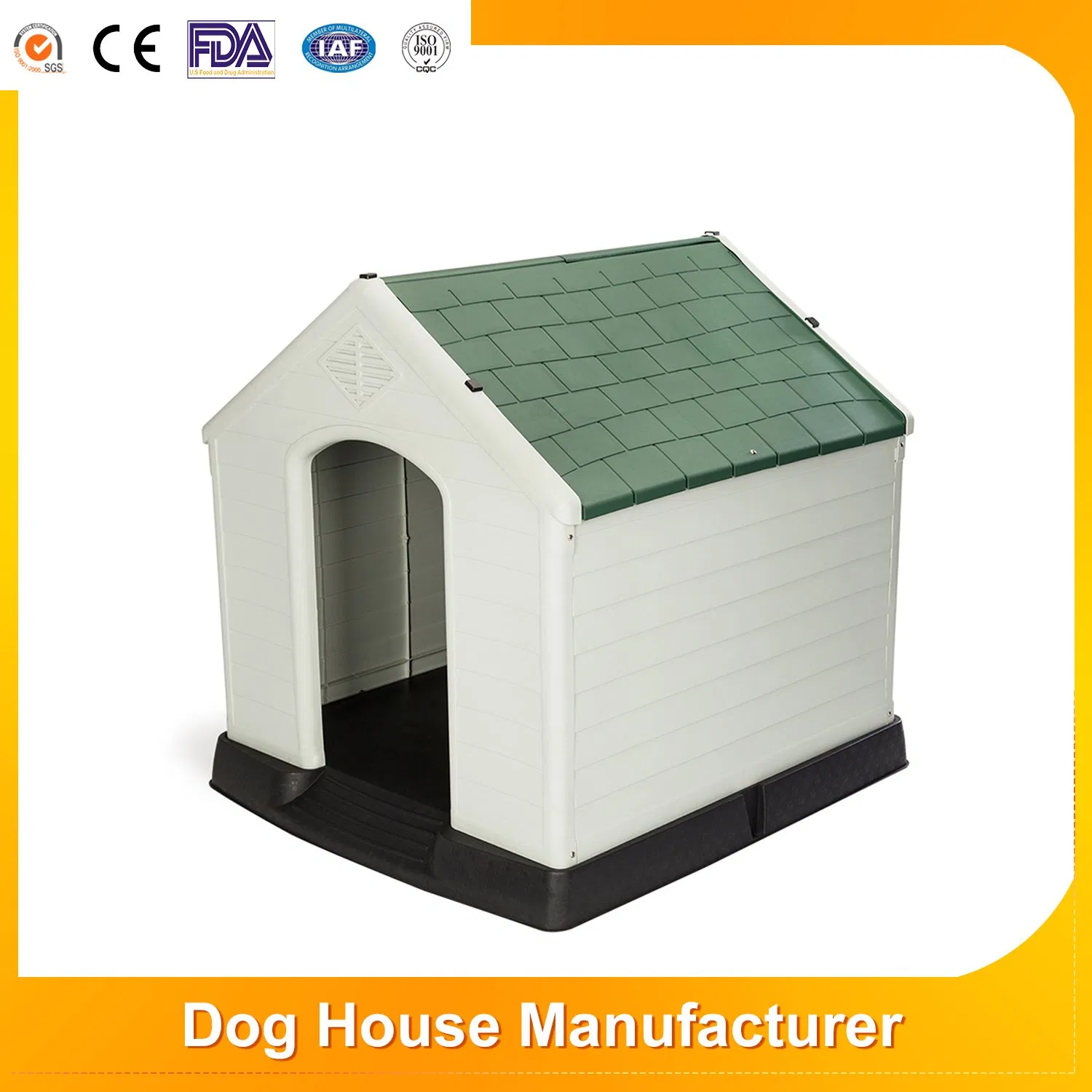 High Quality Outdoor/Indoor Waterproof Solid Ventilate Insulated Luxury Pet Accessories Wholesale Dog House Kennel for Sale